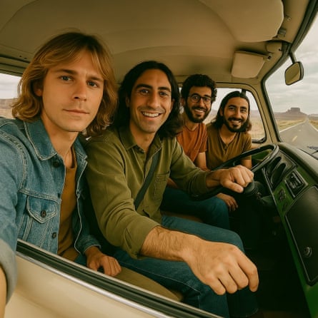 ‘A bit of a goof’ … the 70s rock-style AI-generated band Velvet Sundown.