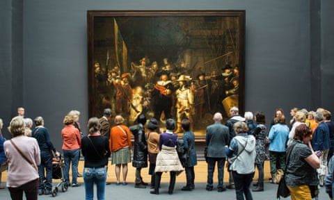 Rembrandt’s The Night Watch in Amsterdam’s Rijksmuseum.