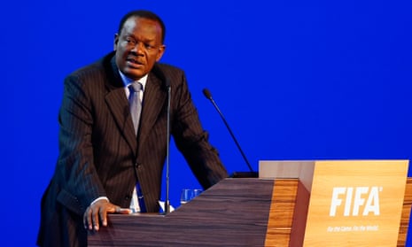 Yves Jean-Bart speaking at the Fifa Congress in Brazil in June 2014.