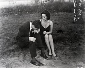 Marcello Mastroianni and Jeanne Moreau in La Notte, 1960