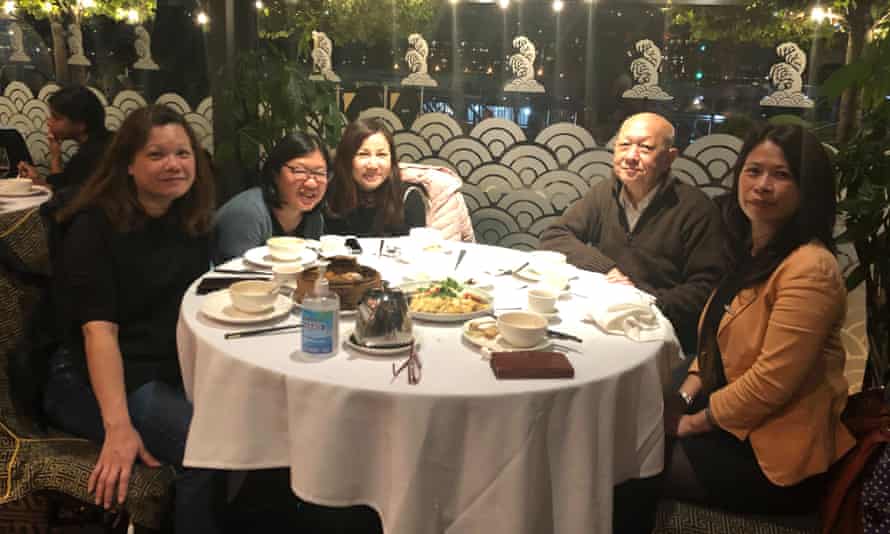 Yuk Luzn Man and fellow volunteers at the Royal China restaurant.