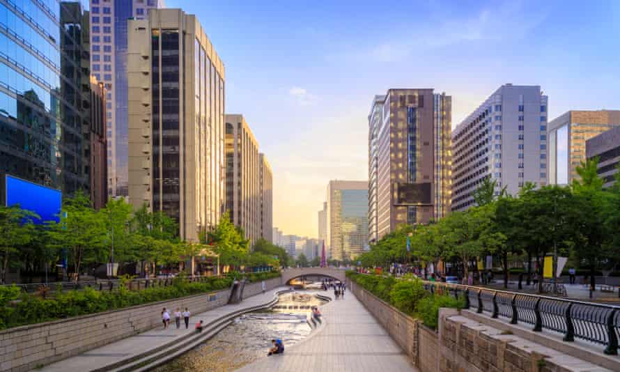 Cheonggyecheon Stream in Seoul