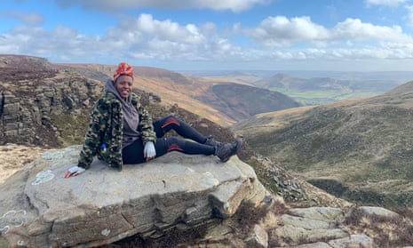 Cherelle Harding of Steppers UK, which promotes diversity outdoors, Edale, Peak district. Steppers UK.