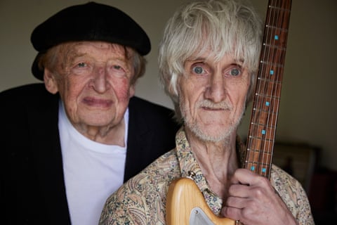 Vini Reilly with Bruce Mitchell, the drummer in the Durutti Column