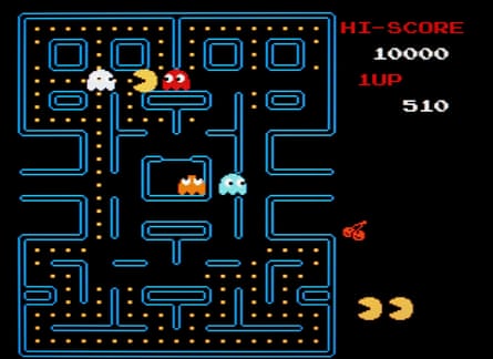 Pac-Man on the Nintendo Entertainment System.