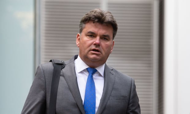 Dominic Chappell arrives at Southwark crown court in London. 