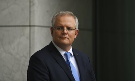 Australian Prime Minister Scott Morrison speaks to the media during a press conference at Parliament House in Canberra, 3 April 2020.