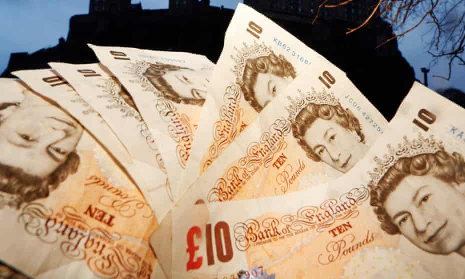 Bank of England ten pound notes
