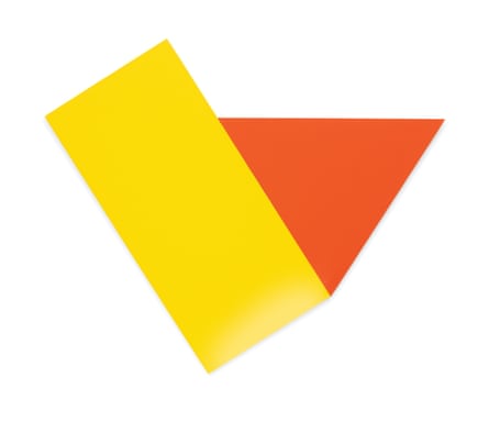Ellsworth Kelly: Yellow with Red Triangle, (1973).