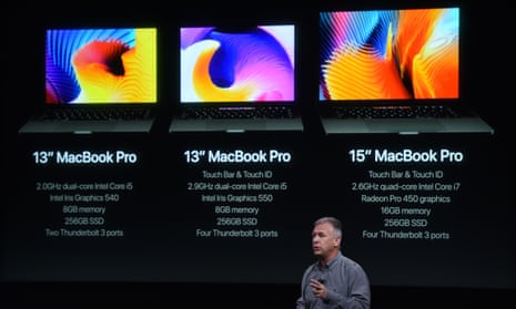 Senior Vice President of Worldwide Marketing Phil Schiller speaks during a product launch event at Apple headquarters in Cupertino, California on October 27, 2016.