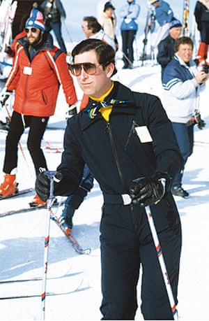 Prince Charles and Princess Diana skiing in Liechtenstein - Jan 1983