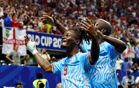 DR Congo’s Brian Cipenga celebrates scoring