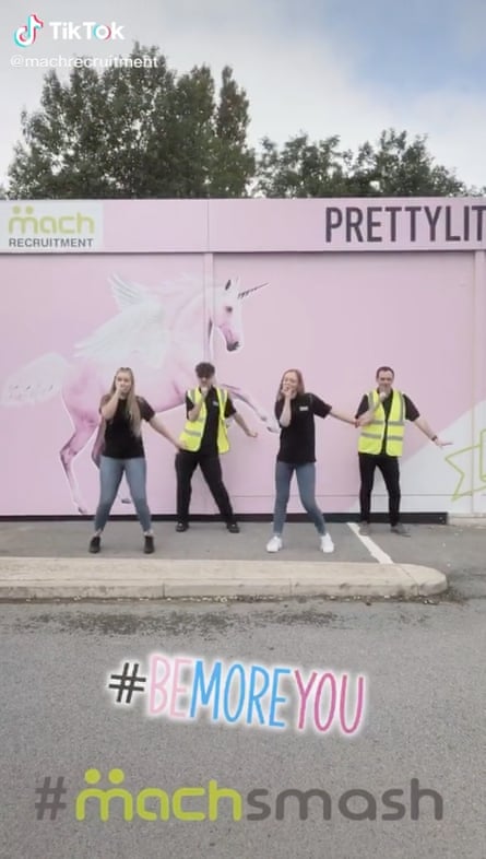 A Mach ad on TikTok featuring dancing staff.