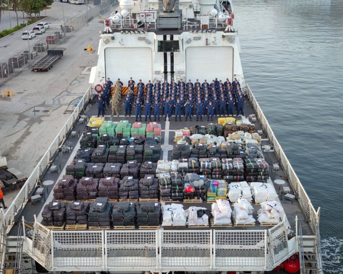 US coast guard makes record seizure of illegal drugs off Florida coast
