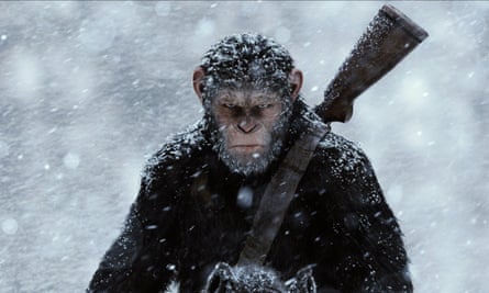It’s war … Andy Serkis in War for the Planet of the Apes.