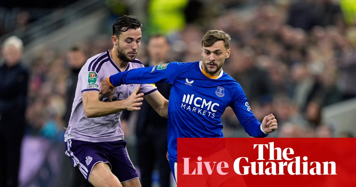 Image accompanying Everton v Newcastle: Carabao Cup fourth round – live, from The Guardian