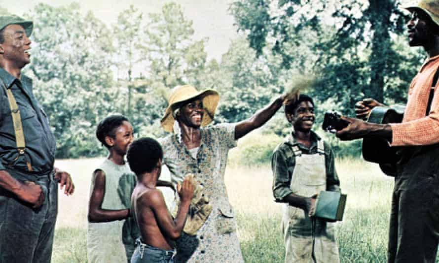 Cicely Tyson, centre, as Rebecca, a sharecropper’s wife, in Sounder (1972).