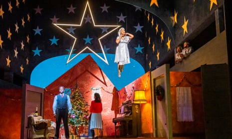 Danielle de Niese as Clara (top) with Frederick Ballentine as George Bailey in It's a Wonderful Life by Jake Heggie & Gene Scheer at English National Opera.