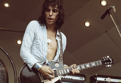 Jeff Beck on stage at Crystal Palace, London, 1972.
