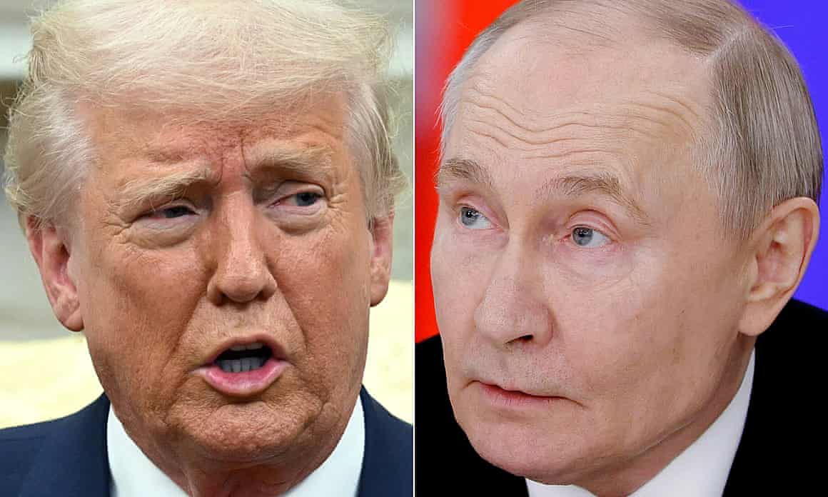 Composite picture of Donald Trump and Vladimir Putin
