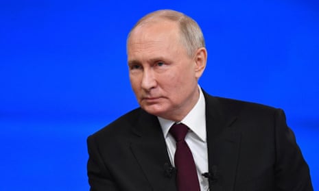 Putin at his annual press conference in Moscow