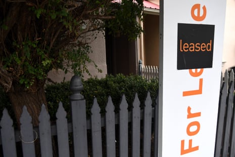 A for lease sign is displayed in front of a house in Sydney