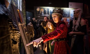 Game of Thrones fans at a 2015 exhibition for the show in London.