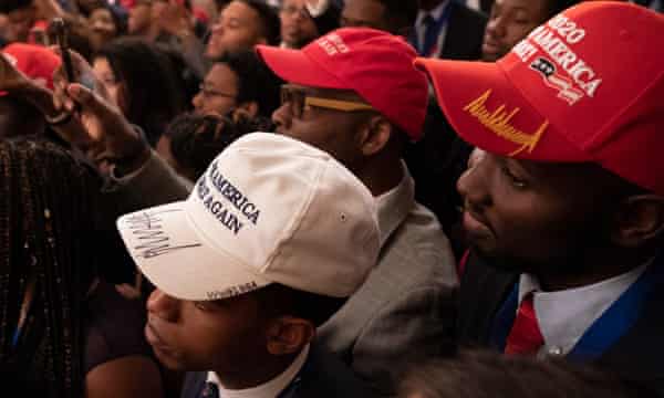 Why Is That Racist Trump Greets Young Black Leaders With Freewheeling Rant Us News The Guardian - trump greets young black leaders with supporter comments roblox make roblox great again by removing Why Is That Racist Trump Greets Young Black Leaders With Freewheeling Rant Us News The Guardian - supporter comments roblox make roblox great again by removing