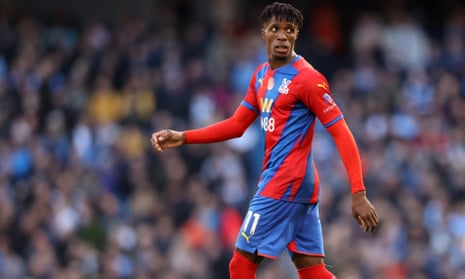 Wilfried Zaha scored for Crystal Palace in the 2-0 defeat of Manchester City at the Etihad Stadium.