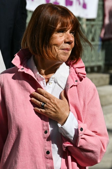 Gisèle Pelicot outside the courthouse.