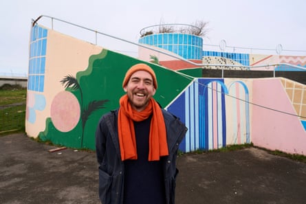 Landscape designer Harry Holding, who worked with Smit on his garden, at the site of the Eden Project Morecambe.