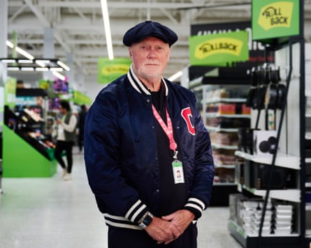 Allan Leighton in an Asda store