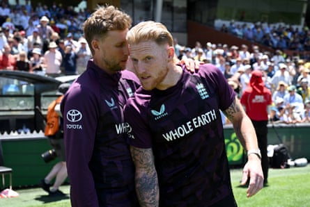 Joe Root and Ben Stokes talk after England's defeat in Adelaide