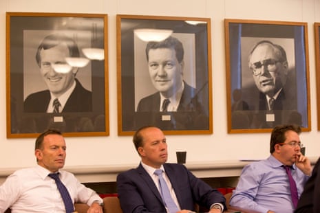 Tony Abbott, Peter Dutton and James McGrath