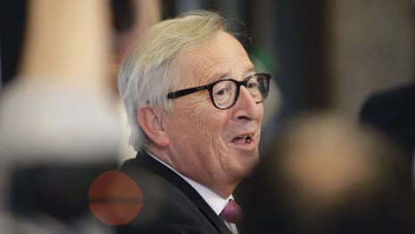 Juncker sees funny side as EU fails to find his replacement – video