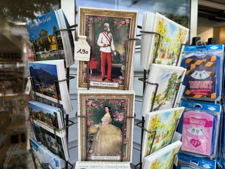 Postcards of Franz Joseph I on sale in Bad Ischl.