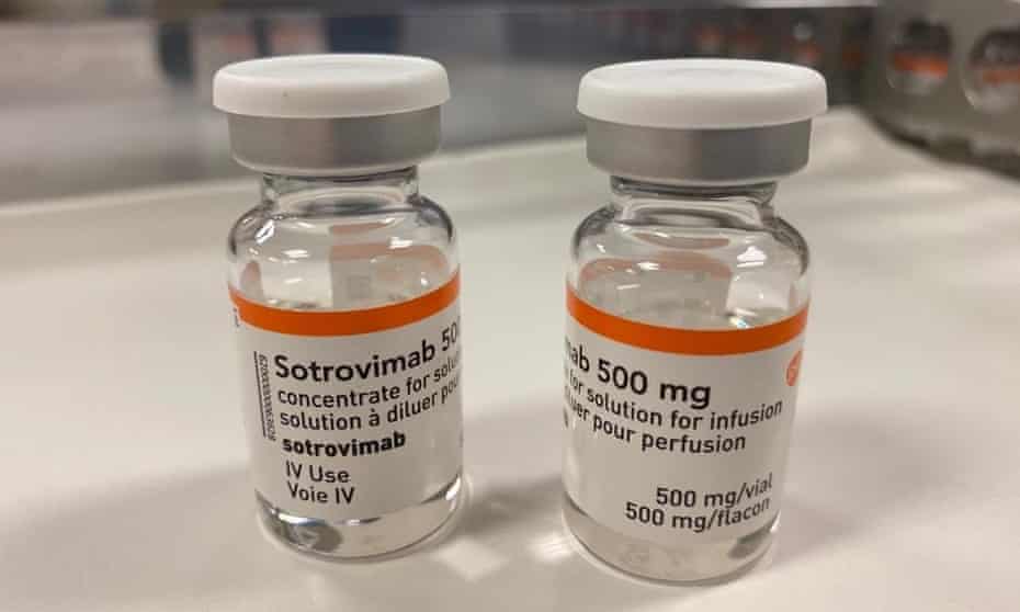 File photo of the drug sotrovimab