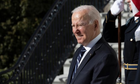 Joe Biden at the White House on 13 January. 