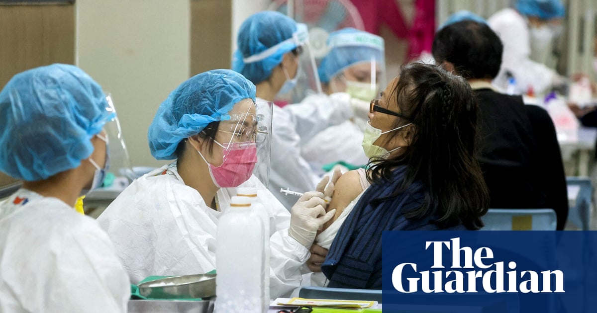 Taiwan sees sharp rise in Covid cases, posing risk to Lunar New Year | Coronavirus | The Guardian