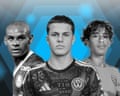 5:4 trail image for the 2026 Rest of the World Next Generation featuring (left to right): Eduardo Conceição, Cavan Sullivan and Mezian Mesloub Soares