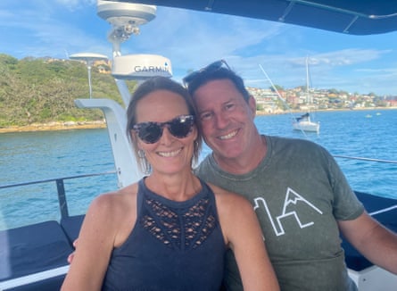Tanya and Warwick Pelly pictured on a boat
