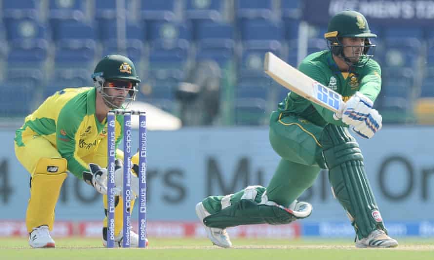 Quinton de Kock (right) would ‘slot straight back into the team’ if selected, Keshav Maharaj said.