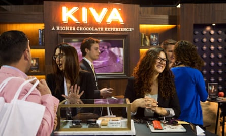 Kiva Confections sells chocolate cannabis products at the Marijuana Business Conference and Expo