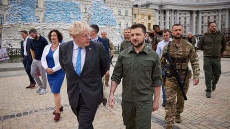 Glee in Russia and sadness in Ukraine as Boris Johnson quits | Boris Johnson | The Guardian