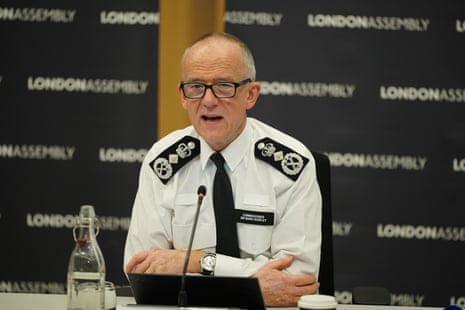 Sir Mark Rowley giving evidence to the London assembly’s police and crime committee this morning.