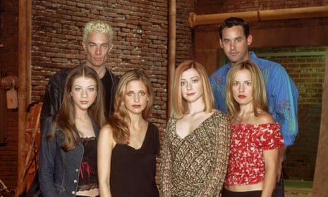 Buffy and some of the Scooby gang from season seven