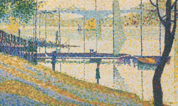 Detail of Copy after Le Pont de Courbevoie by Georges Seurat, 1959.