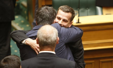 David Seymour after lawmakers voted in favour of the bill to legalise euthanasia in November last year
