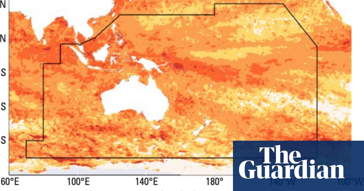 Marine heatwave found to have engulfed area of ocean five times the size of Australia | Oceans Marine heatwave found to have engulfed area of ocean five times the size of Australia | Oceans