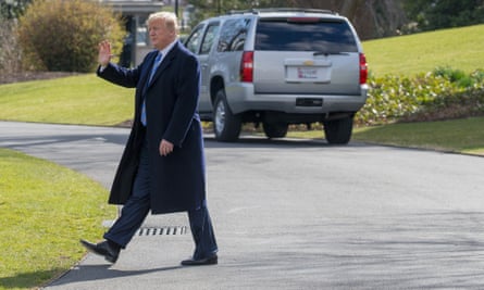Donald Trump departs the White House for Mar-a-Lago.